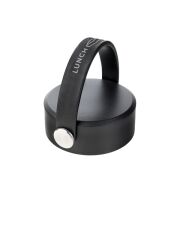 LunchBuddy 350 ml Wide S Isolierflasche &quot;to go&quot; mit Uni-Deckel + Gratis Step Deckel - Schwarz