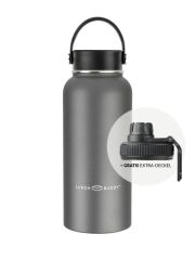 LunchBuddy 940 ml Wide &quot;to go XL&quot; Isolierflasche mit Uni-Deckel - Anthrazit