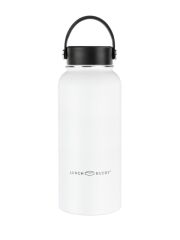 LunchBuddy 940 ml Wide "to go XL" Isolierflasche mit Uni-Deckel - Frostweiß