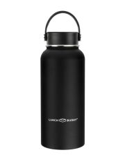 LunchBuddy 940 ml Wide "to go XL" Isolierflasche mit Uni-Deckel - Schwarz