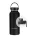 LunchBuddy 940 ml Wide "to go XL" Isolierflasche mit Uni-Deckel - Schwarz