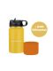 LunchBuddy 350 ml Wide "Kids" Isolierflasche mit Tube-Deckel - Sonnengelb