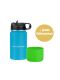 LunchBuddy 350 ml Wide "Kids" Isolierflasche mit Tube-Deckel - Ozeanblau