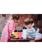 LunchBuddy 350 ml Wide &quot;Kids&quot; Isolierflasche mit Tube-Deckel - Schwarz