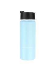 LunchBuddy 530 ml Wide &quot;Kaffee M&quot; Isolierflasche mit Kaffee-Deckel - Gletscherblau