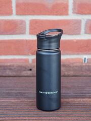 LunchBuddy 530 ml Wide &quot;Kaffee M&quot; Isolierflasche mit Kaffee-Deckel - Schwarz