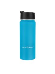 LunchBuddy 530 ml Wide "Kaffee M" Isolierflasche mit Kaffee-Deckel - Ozeanblau