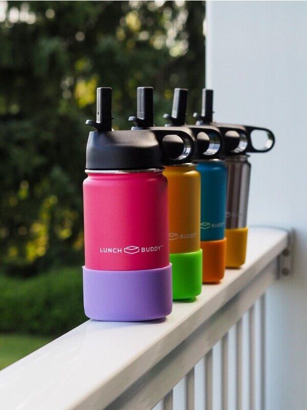LunchBuddy Silikon Schutz für Wide Flaschen - Neongrün