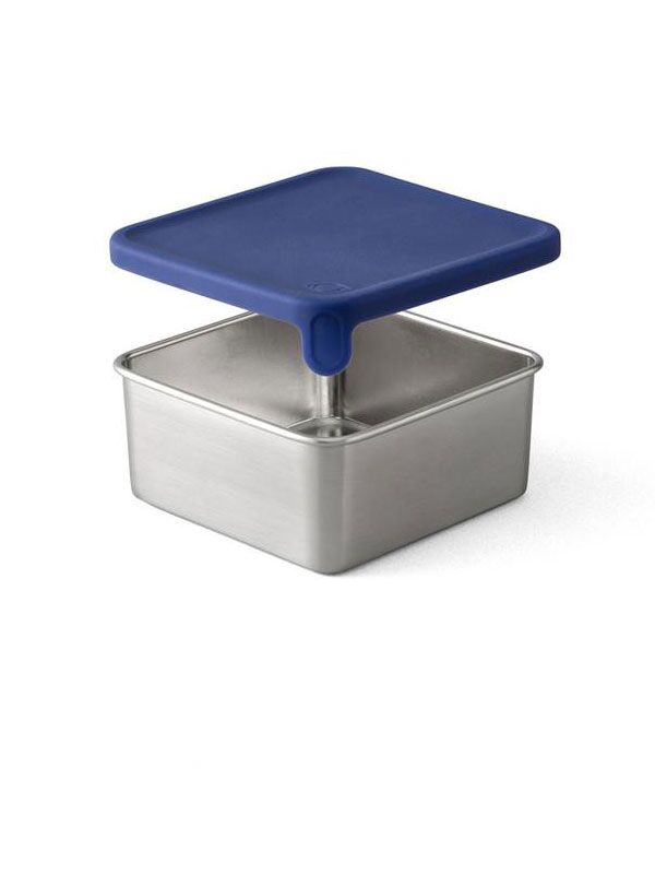 PlanetBox Big Square Dipper (Rover) mit Silikondeckel - Navy