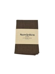 Terrible Twins Servietten aus Leinen 2er Set -  Brun / Brown