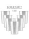 LunchBuddy Kindergarten Set - 50 x  Edelstahl Trinkbecher 300 ml