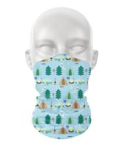 Kivanta Bandana / Loop-Schal (Kinder) - Camping (blau)