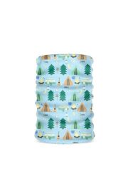 Kivanta Bandana / Loop-Schal (Kinder) - Camping (blau)