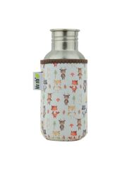 Kivanta Isolierh&uuml;lle 500 ml + Loop-Schal - Forest Animals