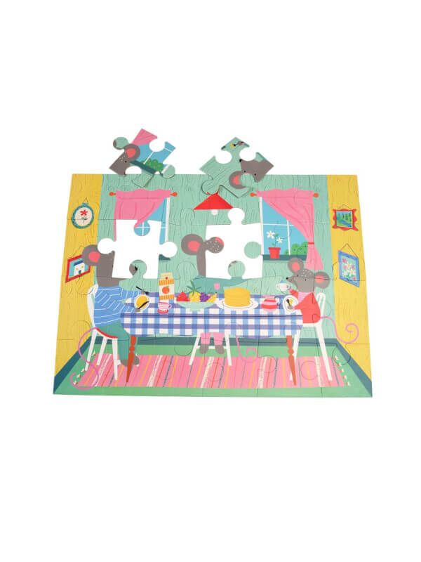 Rex London Puzzle Mouse in a House -  24 Teile