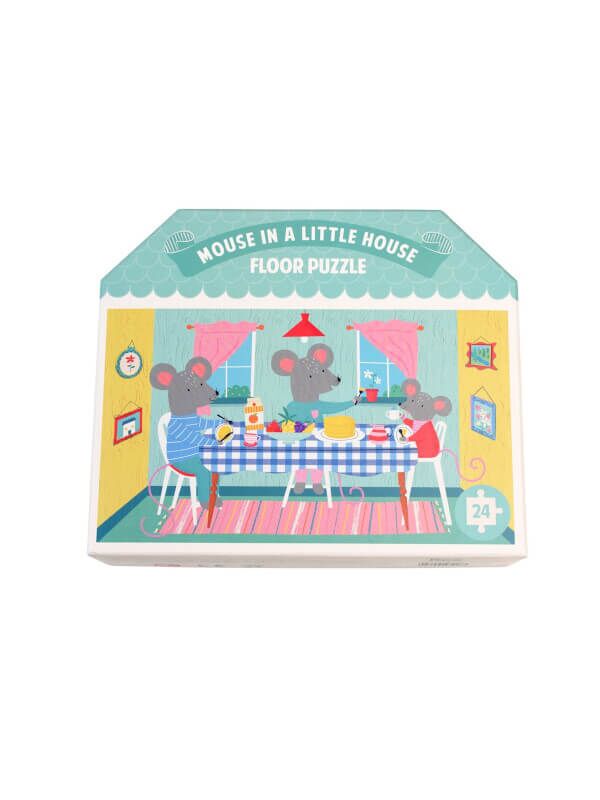 Rex London Puzzle Mouse in a House -  24 Teile