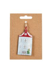 Rex London „Christmas House“ Ornament aus Metall