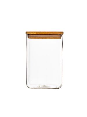 Sass & Belle Glasaufbewahrung mit Bambusdeckel Basics - groß
